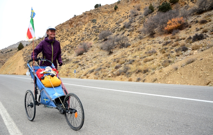 Ingenjören Kristina Paltén har sprungit 1 840 kilometer genom Iran. Foto: Soroush Morshedian 