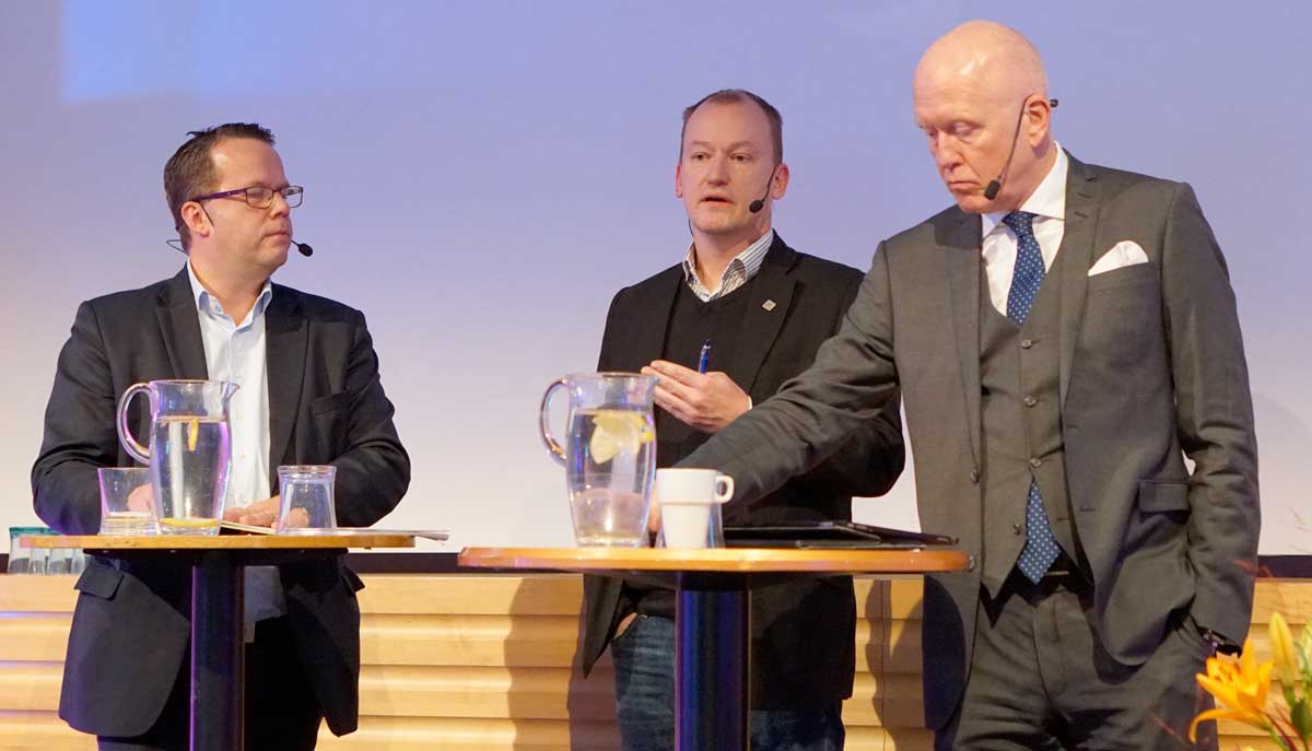 Martin Linder, Per Norlander och Peter Jeppsson. Foto: Sveriges Ingenjörer.