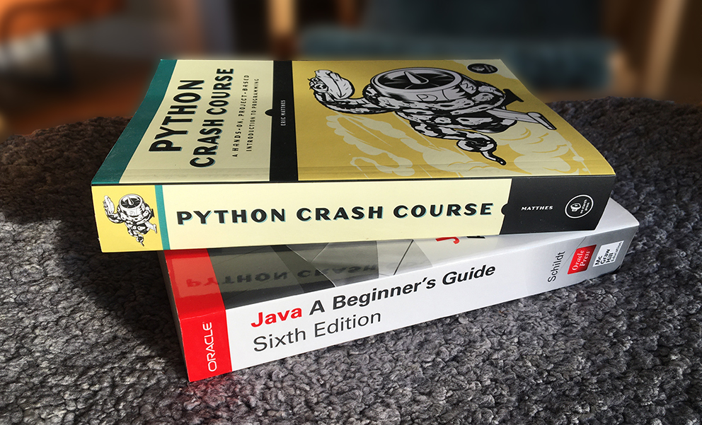Python- och Java-böcker