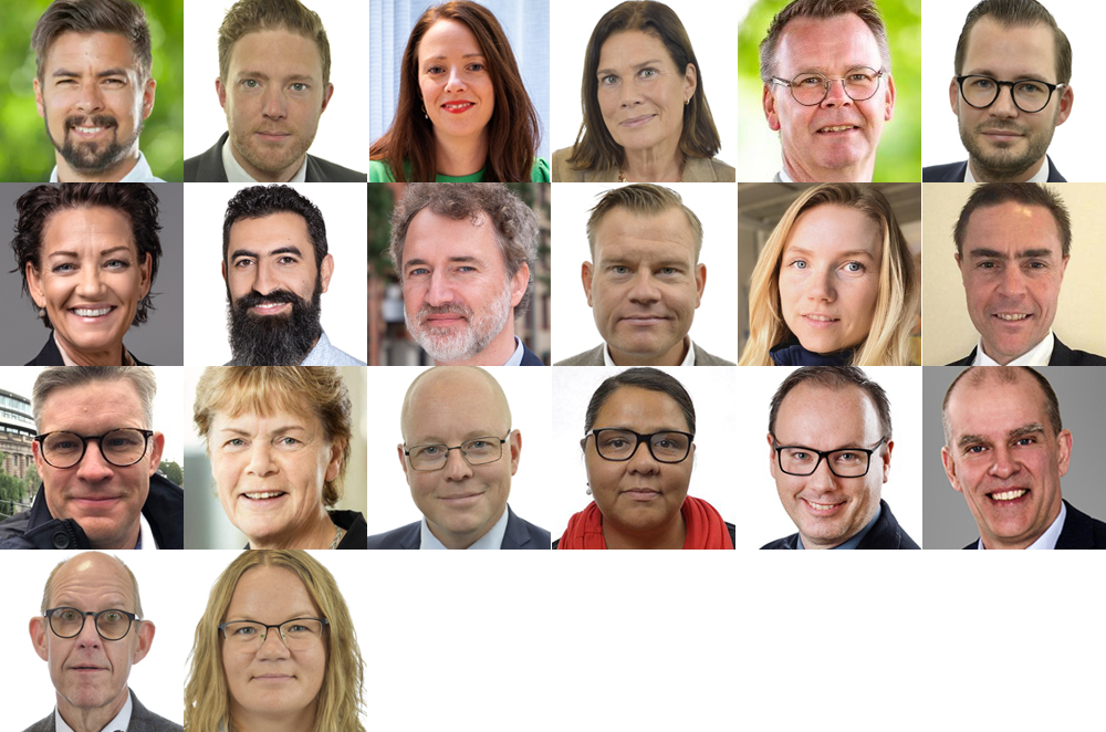 Bilder på de ingenjörer som sitter i riksdagen efter valet 2022