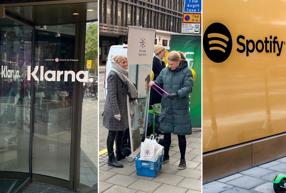 Sveriges Ingenjörer träffar anställda utanför Spotifys Stockholmskontor