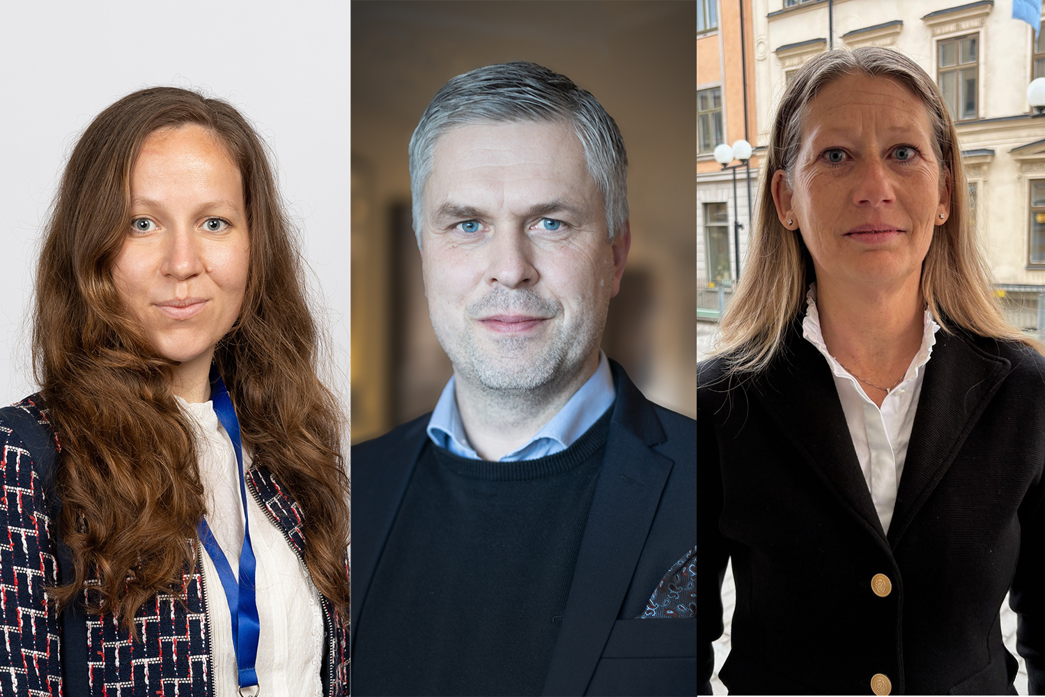 Tre civilingenjörer som är chefer berättar hur AI förenklar deras arbete. Från vänster: Marina Rantanen Modéer, Saab, Henrik Boström, Consid och Sofia Skoglösa Skanska.