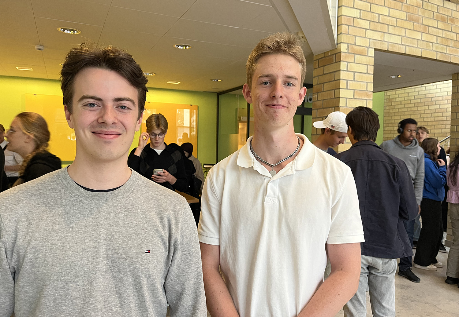 Lucas_Sandberg_Elis_Gunnas_Wahlberg_teknisk_fysik_KTH_2025 Lucas Sandberg och Elis Gunnäs Wahlberg som börjat på Teknisk fysik på KTH