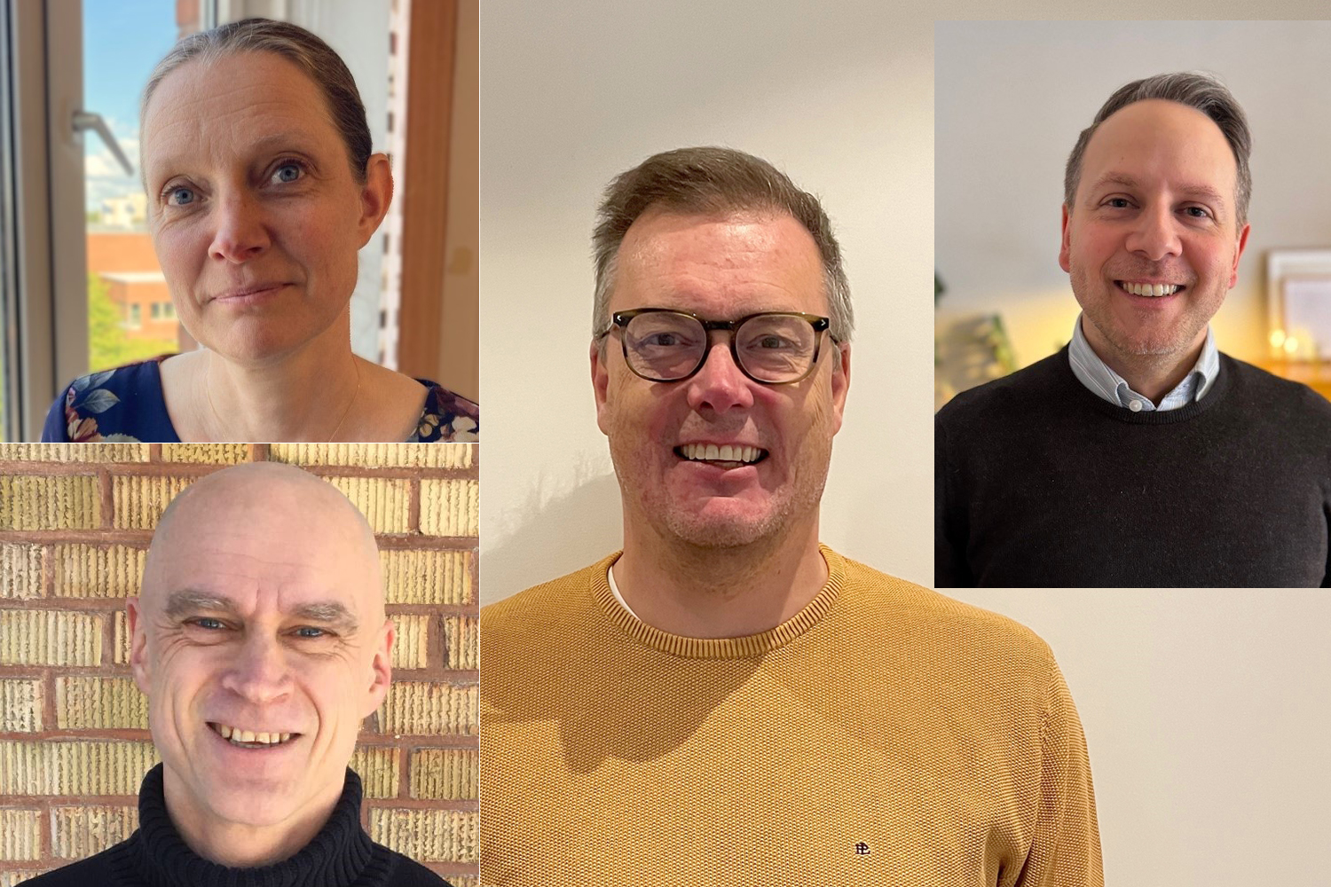 Projektledarna Eva Lundin, AB Volvo, Erik Bjäresten, Linköpings kommun, Christer Kallin, Sweco, och Jonas Thygesen, APL.