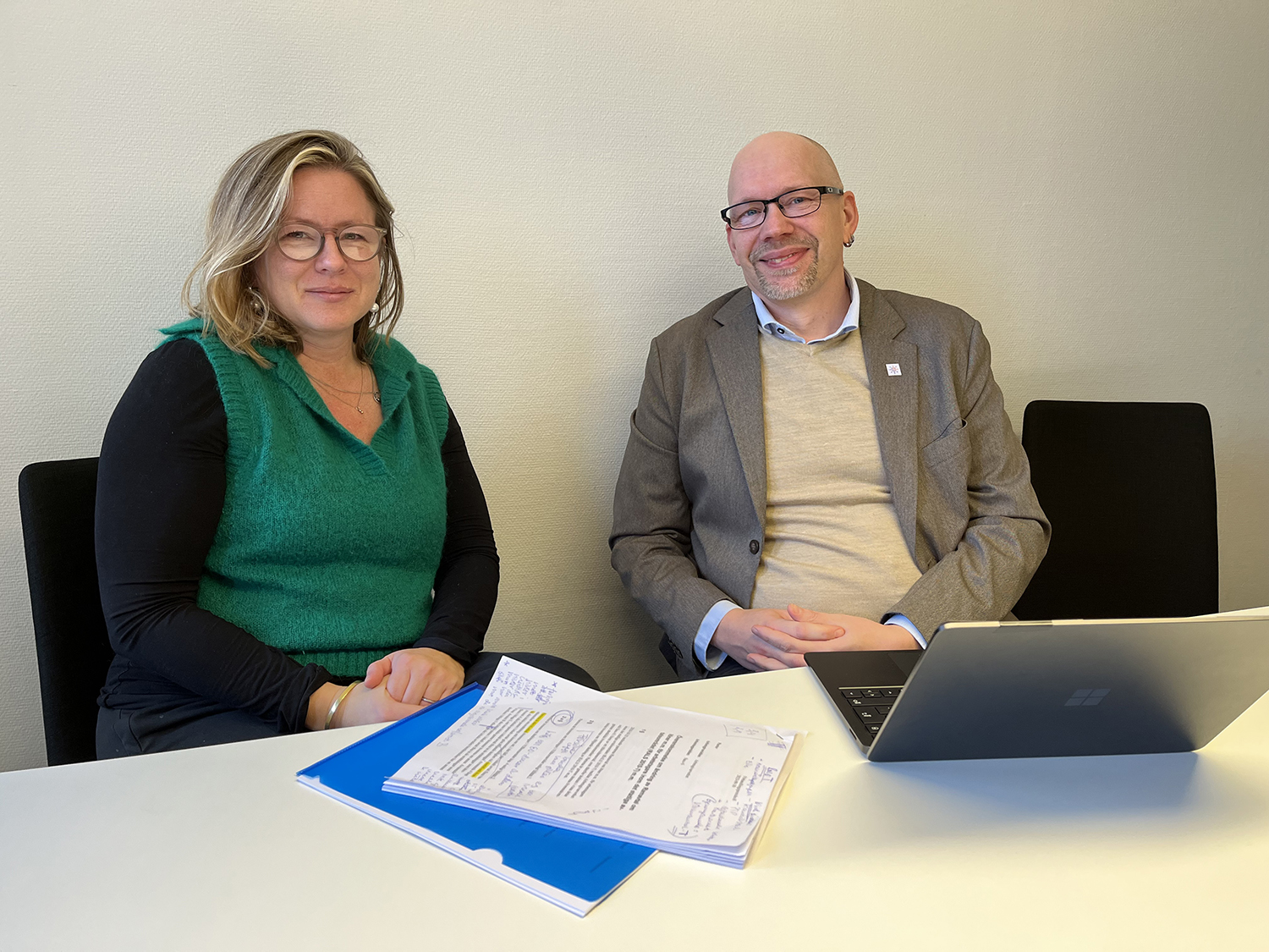 Christina Kans Rehnberg och Oskar Falk
