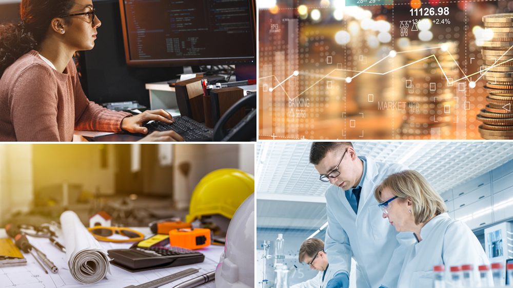 IT, finans, bygg och kemi