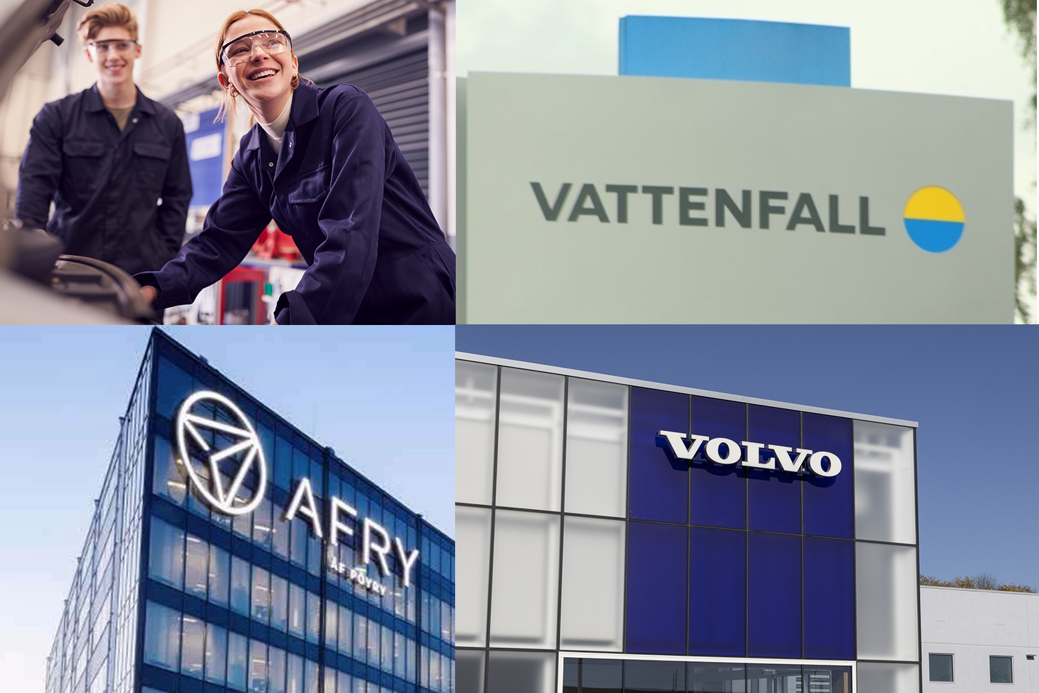 Internship_tre_företag Praktik, sommarjobb och traineeprogram kan öppna dörrar till en anställning hos de populära arbetsgivarna Foto: Getty Images och Mostphotos.