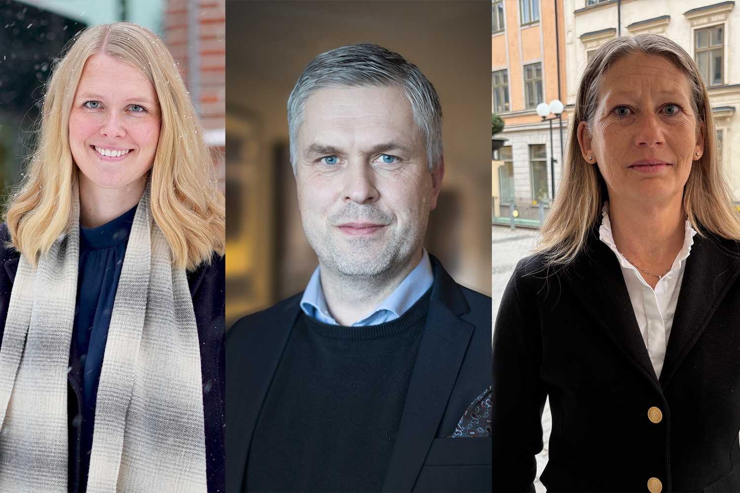 Chefspanelen_v20_startbild Sandra Nordahl, enhetschef på Trafikverket, Henrik Boström, regionchef på it-konsultbolaget Consid och Sofia Skoglösa, chef för operativt stöd på Skanska Sverige.