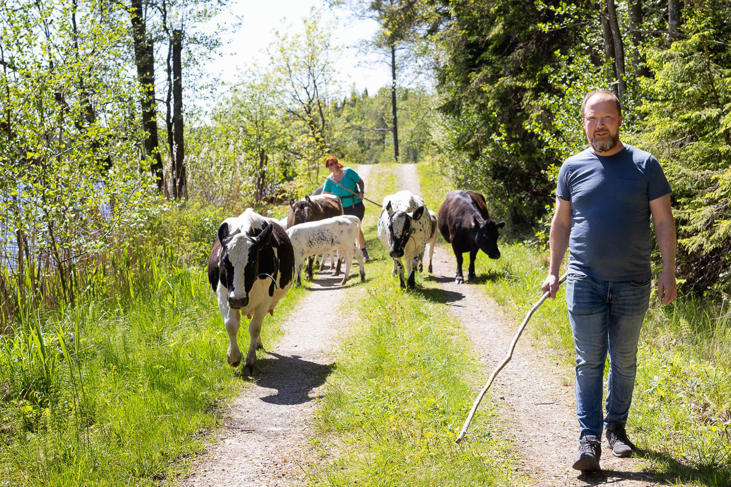 Vargfjället_startbild_ny Ingenjörerna Erika och Fredrik Kensander har startat om sitt liv på en enslig skogsgård utanför Ljungskile. Foto: Carina Gran.